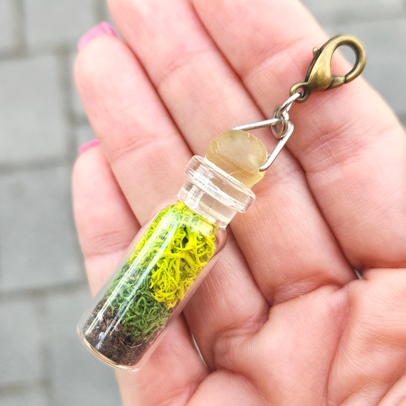 Anthropologie Moss Terrarium Charm - Picture 1 of 6